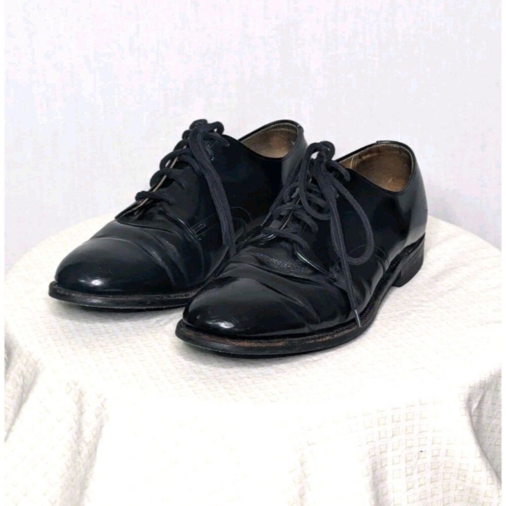 Biltrite Dress Shoes 12 B ? Oxford Lace Up Black Leather Men's Career Office
